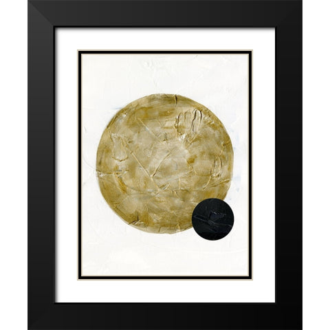 Scandinavian Moon II Black Modern Wood Framed Art Print with Double Matting by Green, Jacob