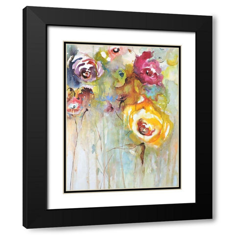Preferidas II Black Modern Wood Framed Art Print with Double Matting by Herrera, Leticia