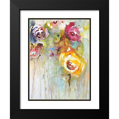 Preferidas II Black Modern Wood Framed Art Print with Double Matting by Herrera, Leticia
