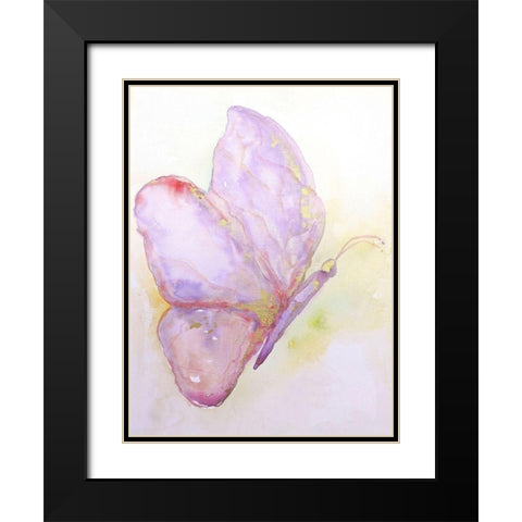 Dulzura Mariposa II Black Modern Wood Framed Art Print with Double Matting by Herrera, Leticia