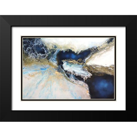 Los Mares Black Modern Wood Framed Art Print with Double Matting by Herrera, Leticia