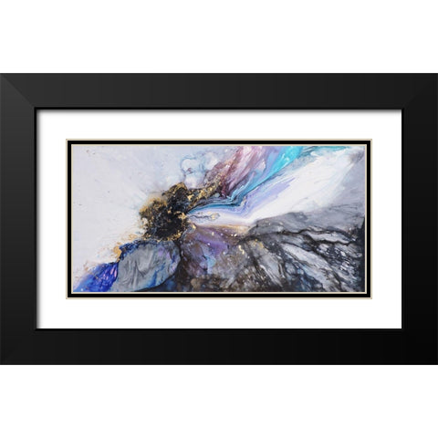 Luis Black Modern Wood Framed Art Print with Double Matting by Herrara, Leticia