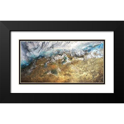 Metalicos y Texturas II Black Modern Wood Framed Art Print with Double Matting by Herrera, Leticia