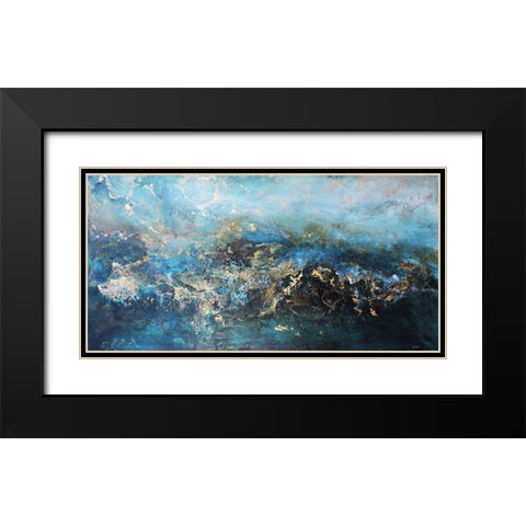 Metalicos y Texturas III Black Modern Wood Framed Art Print with Double Matting by Herrera, Leticia