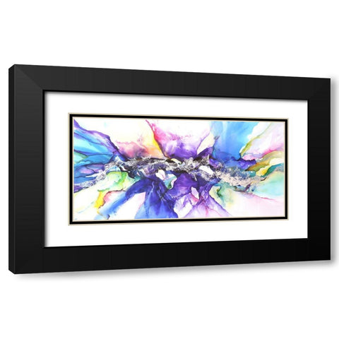 Moncada Black Modern Wood Framed Art Print with Double Matting by Herrera, Leticia
