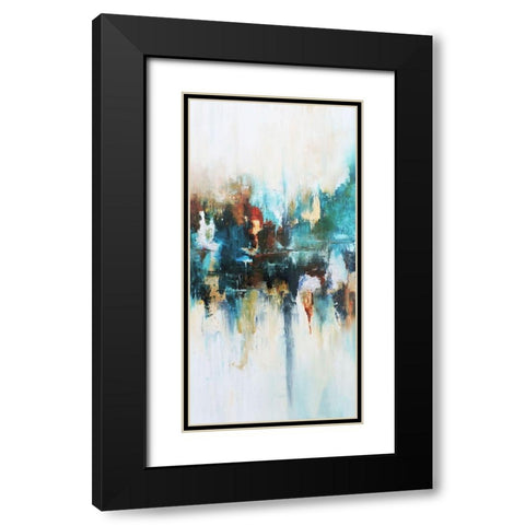 Reflejos Black Modern Wood Framed Art Print with Double Matting by Herrera, Leticia