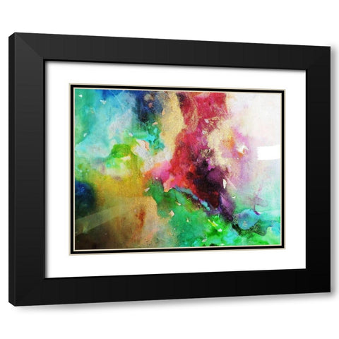 Transparencias Black Modern Wood Framed Art Print with Double Matting by Herrera, Leticia