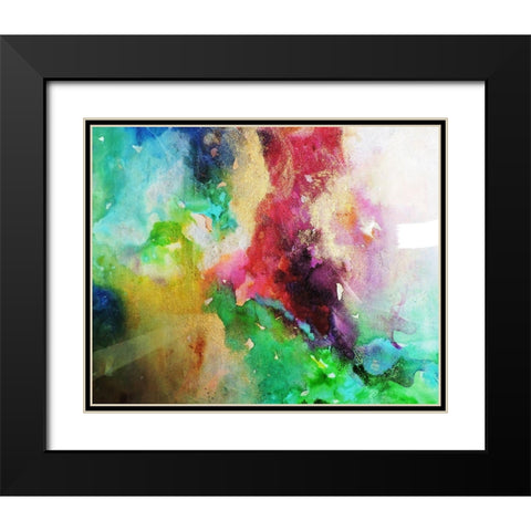 Transparencias Black Modern Wood Framed Art Print with Double Matting by Herrera, Leticia