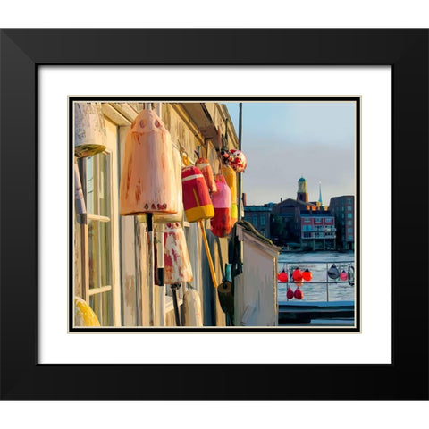 Hut on Badgers Island II Black Modern Wood Framed Art Print with Double Matting by Kalina, Emily