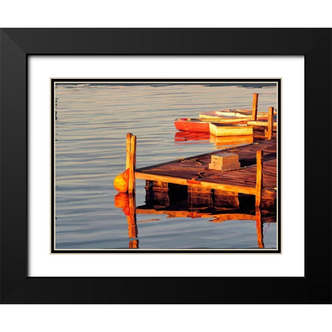 In the Golden Light II Black Modern Wood Framed Art Print with Double Matting by Kalina, Emily