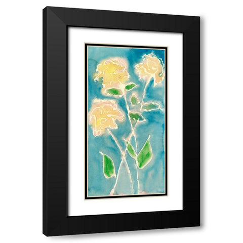 Spring Annuals I Black Modern Wood Framed Art Print with Double Matting by Moore, Regina
