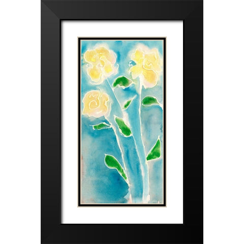 Spring Annuals II Black Modern Wood Framed Art Print with Double Matting by Moore, Regina