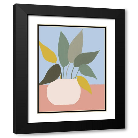 Ordinary Houseplant III Black Modern Wood Framed Art Print with Double Matting by Moore, Regina