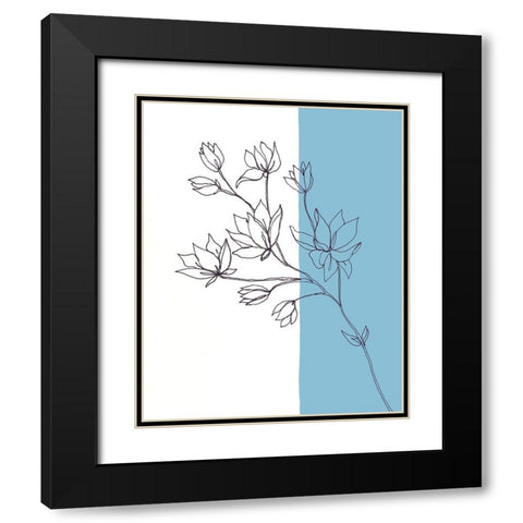 Sweet Stems I Black Modern Wood Framed Art Print with Double Matting by Moore, Regina