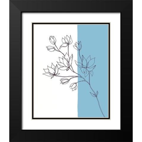 Sweet Stems I Black Modern Wood Framed Art Print with Double Matting by Moore, Regina