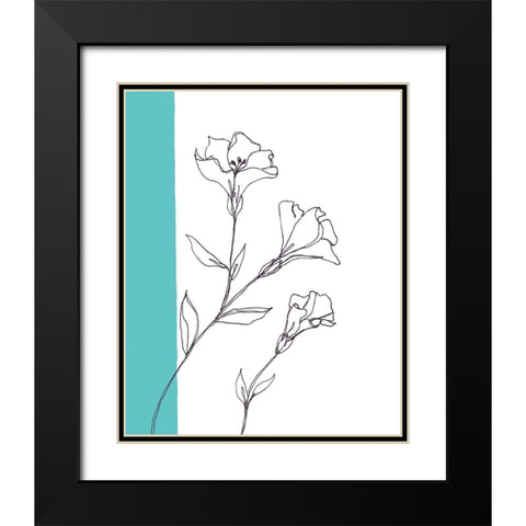 Sweet Stems III Black Modern Wood Framed Art Print with Double Matting by Moore, Regina
