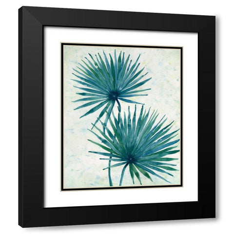 Palm Leaves I Black Modern Wood Framed Art Print with Double Matting by OToole, Tim