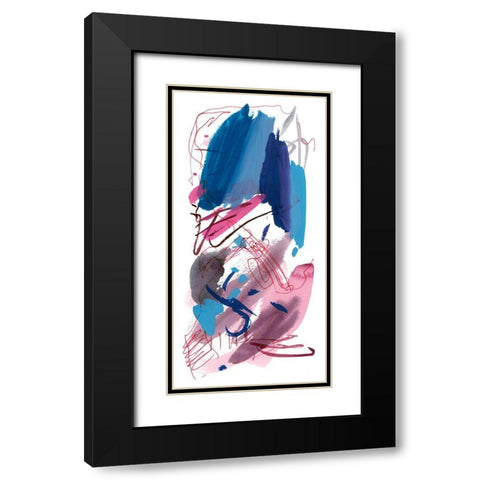 Wild as the Wind II Black Modern Wood Framed Art Print with Double Matting by Wang, Melissa