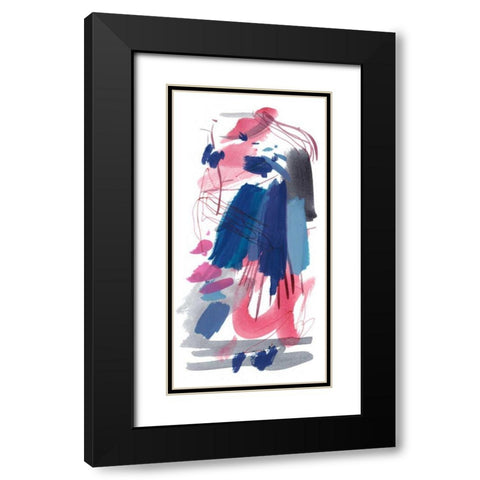 Wild as the Wind III Black Modern Wood Framed Art Print with Double Matting by Wang, Melissa