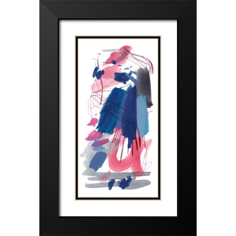Wild as the Wind III Black Modern Wood Framed Art Print with Double Matting by Wang, Melissa
