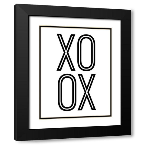 Bold Love I Black Modern Wood Framed Art Print with Double Matting by Sizemore, Natalie