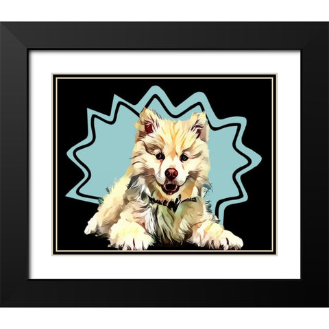 Pop Dog IV Black Modern Wood Framed Art Print with Double Matting by Curinga, Kim