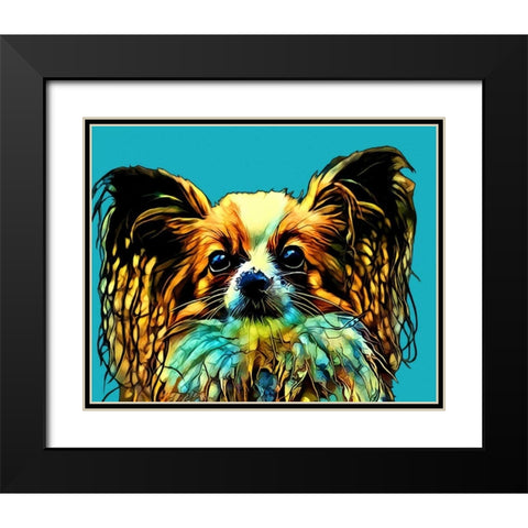 Pop Dog VI Black Modern Wood Framed Art Print with Double Matting by Curinga, Kim