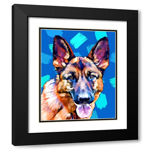 Pop Dog XI Black Modern Wood Framed Art Print with Double Matting by Curinga, Kim