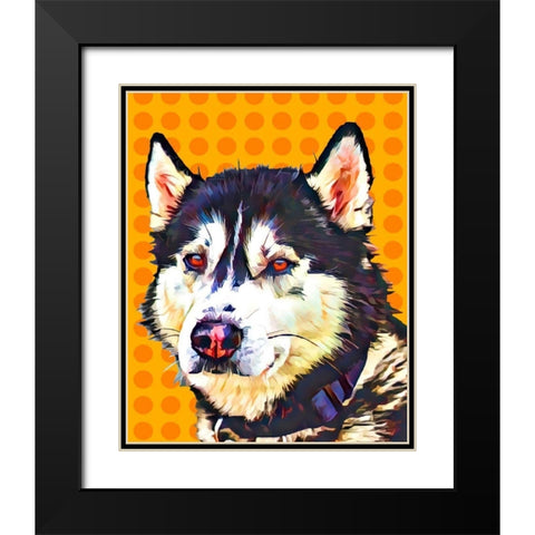 Pop Dog XII Black Modern Wood Framed Art Print with Double Matting by Curinga, Kim