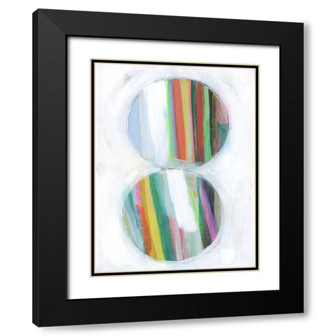 Art in Whites III Black Modern Wood Framed Art Print with Double Matting by Bellissimo Art