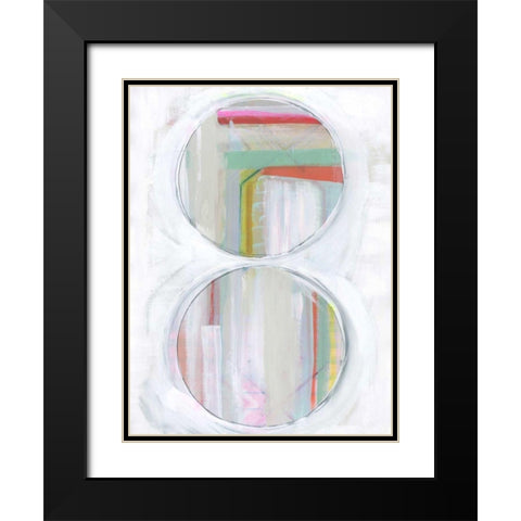 Art in Whites V Black Modern Wood Framed Art Print with Double Matting by Bellissimo Art