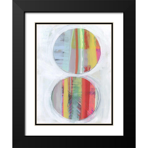 Art in Whites VI Black Modern Wood Framed Art Print with Double Matting by Bellissimo Art