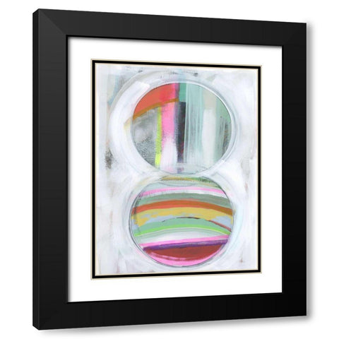 Art in Whites IX Black Modern Wood Framed Art Print with Double Matting by Bellissimo Art