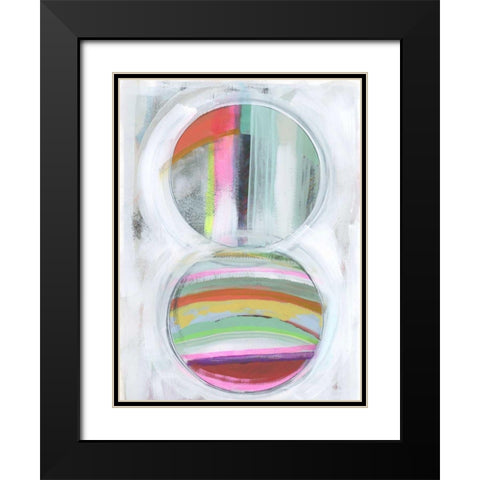 Art in Whites IX Black Modern Wood Framed Art Print with Double Matting by Bellissimo Art