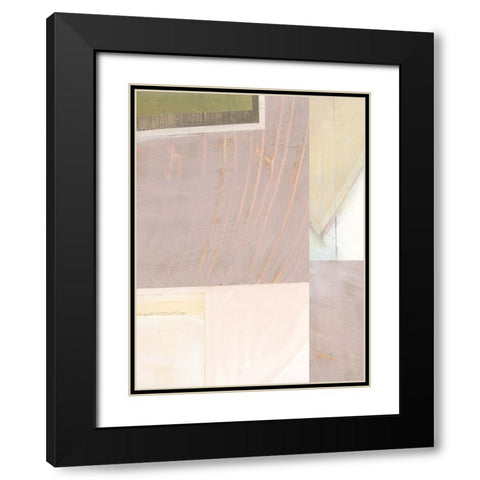 Pastel Bisects I Black Modern Wood Framed Art Print with Double Matting by Bellissimo Art