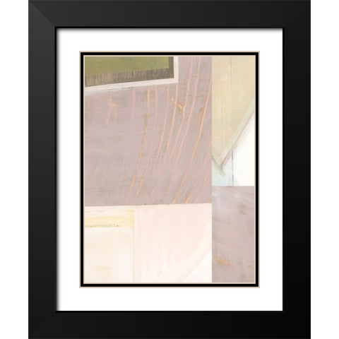 Pastel Bisects I Black Modern Wood Framed Art Print with Double Matting by Bellissimo Art