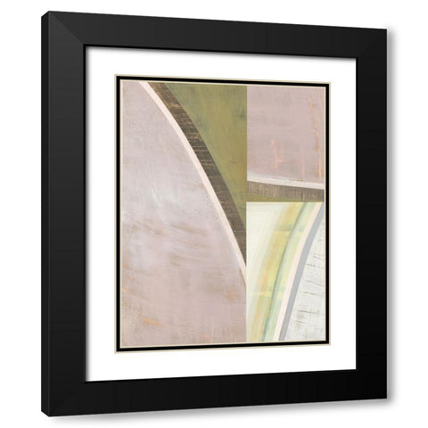 Pastel Bisects IV Black Modern Wood Framed Art Print with Double Matting by Bellissimo Art
