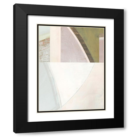 Pastel Bisects V Black Modern Wood Framed Art Print with Double Matting by Bellissimo Art
