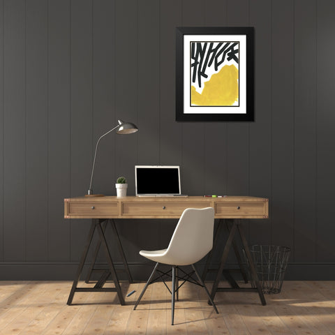 Color Block Maze III Black Modern Wood Framed Art Print with Double Matting by Vess, June Erica