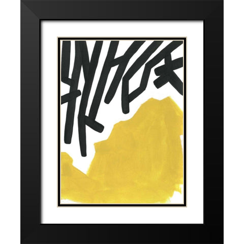 Color Block Maze III Black Modern Wood Framed Art Print with Double Matting by Vess, June Erica