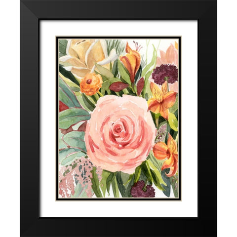 West Flora I Black Modern Wood Framed Art Print with Double Matting by Popp, Grace