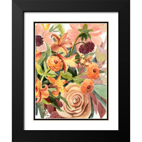 West Flora II Black Modern Wood Framed Art Print with Double Matting by Popp, Grace