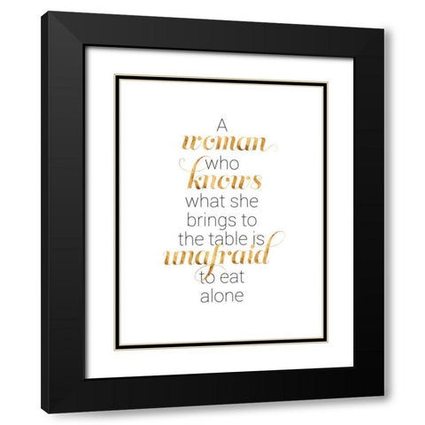 Women Who Know I Black Modern Wood Framed Art Print with Double Matting by Popp, Grace