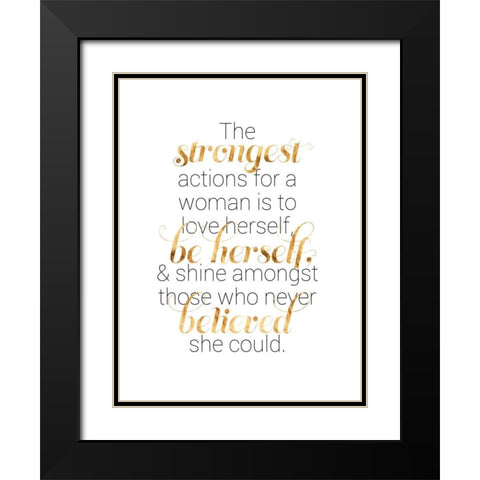 Women Who Know II Black Modern Wood Framed Art Print with Double Matting by Popp, Grace