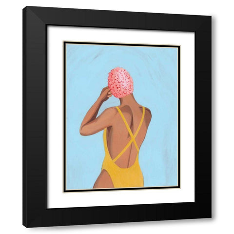 Swim Meet II Black Modern Wood Framed Art Print with Double Matting by Popp, Grace