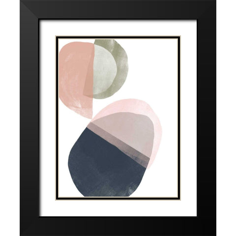 Encapsulate II Black Modern Wood Framed Art Print with Double Matting by Vess, June Erica