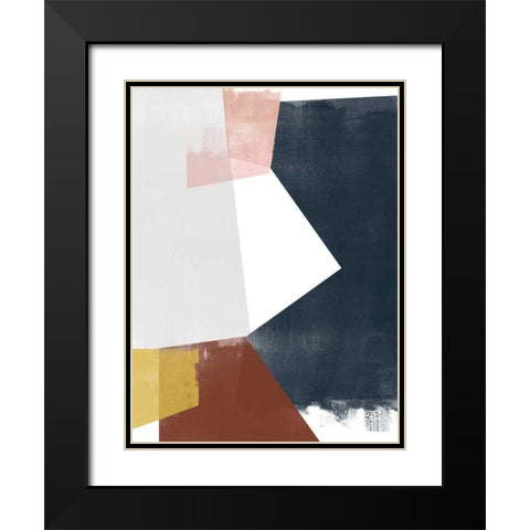 Multi Plane II Black Modern Wood Framed Art Print with Double Matting by Vess, June Erica