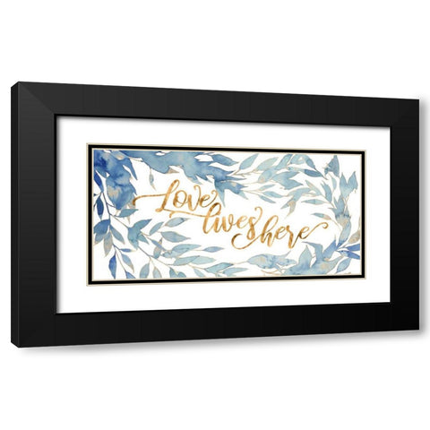 Glam Love I Black Modern Wood Framed Art Print with Double Matting by Popp, Grace