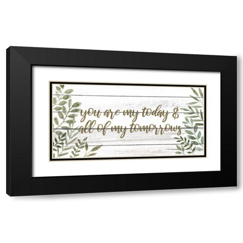 My Forever II Black Modern Wood Framed Art Print with Double Matting by Popp, Grace