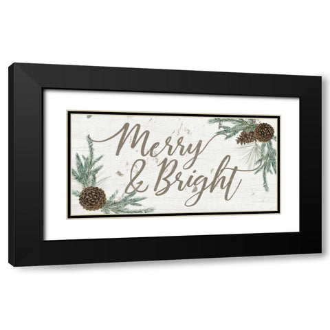 Wreath Sentiments I Black Modern Wood Framed Art Print with Double Matting by Popp, Grace